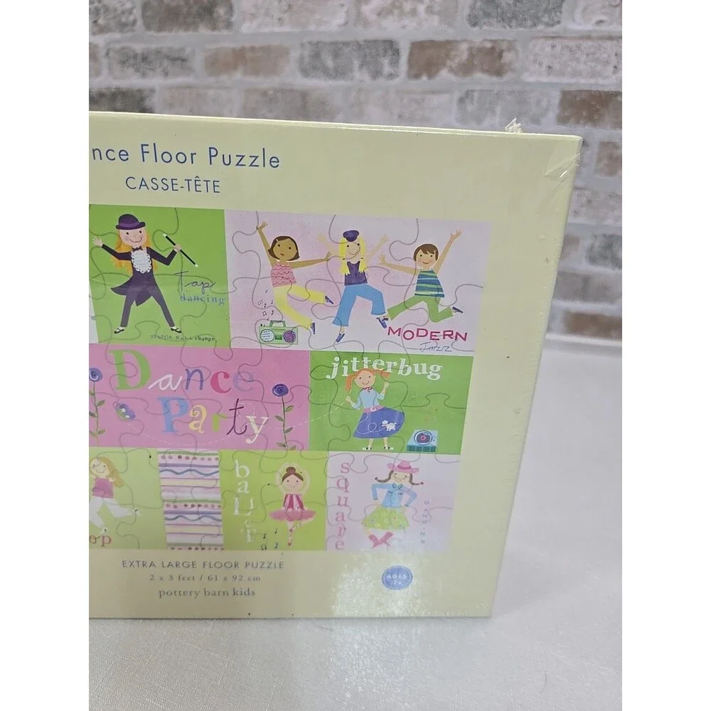 POTTERY BARN KIDS DANCE 48pc X-LARGE FLOOR PUZZLE 2ft x 3ft EASY CLEAN JUMBO PCS